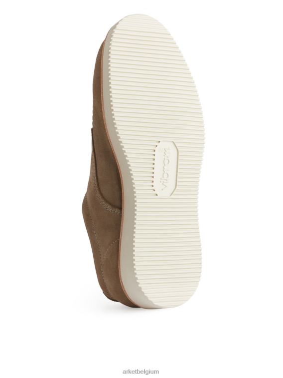 ARKET schoenen 0DXJP1274 beige Derby schoenen van suède vibram Heren