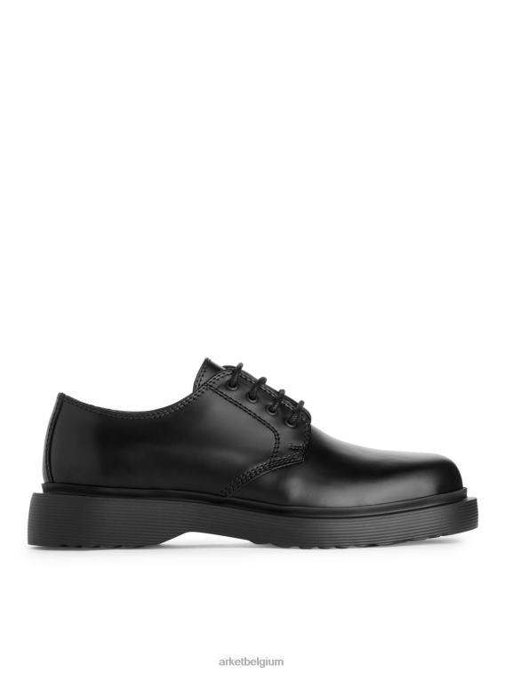 ARKET schoenen 0DXJP1279 zwart dikke leren derbyschoenen Heren