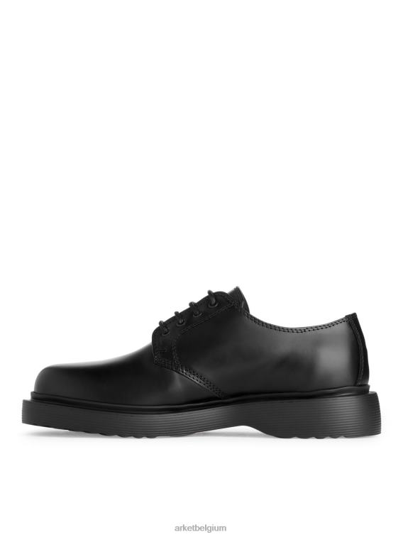 ARKET schoenen 0DXJP1279 zwart dikke leren derbyschoenen Heren