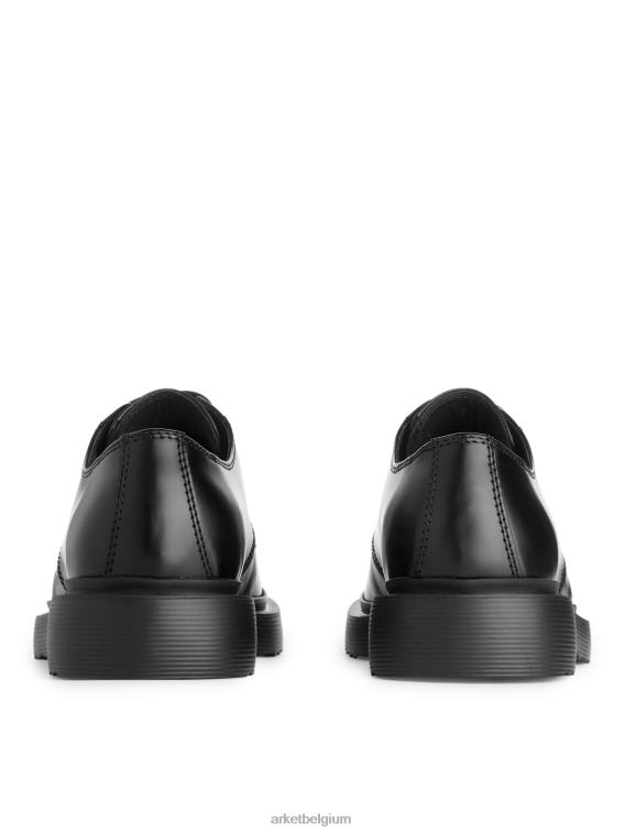 ARKET schoenen 0DXJP1279 zwart dikke leren derbyschoenen Heren