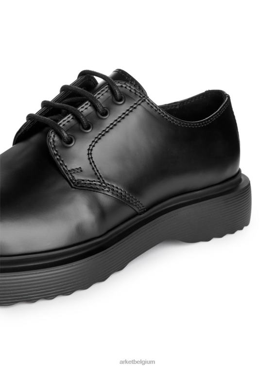 ARKET schoenen 0DXJP1279 zwart dikke leren derbyschoenen Heren