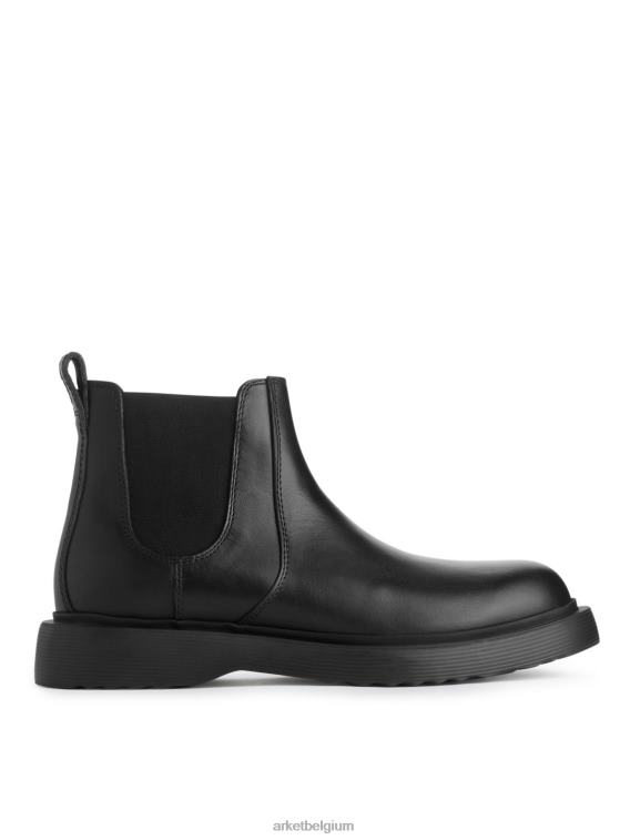 ARKET schoenen 0DXJP1278 zwart leren laarzen Heren