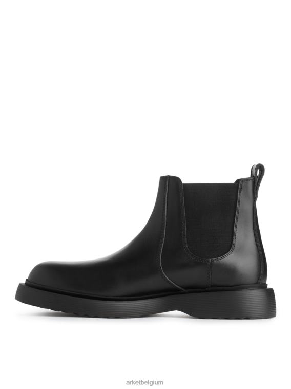 ARKET schoenen 0DXJP1278 zwart leren laarzen Heren