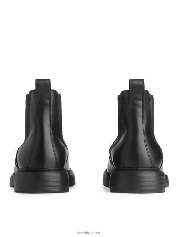 ARKET schoenen 0DXJP1278 zwart leren laarzen Heren