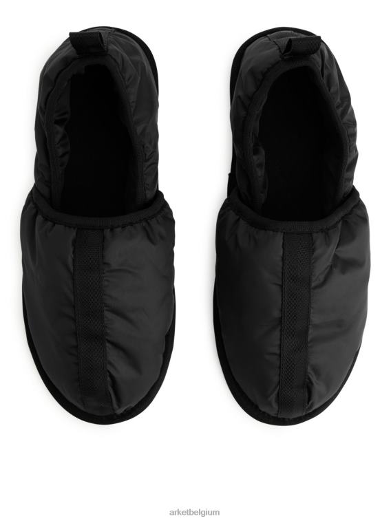 ARKET schoenen 0DXJP723 zwart gevoerde pantoffels Heren