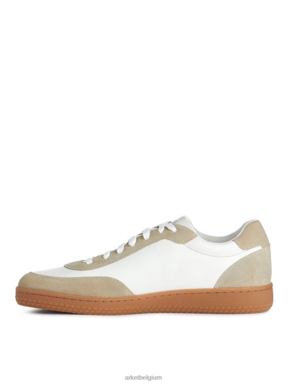 ARKET schoenen 0DXJP1254 wit/beige leren sneakers Heren
