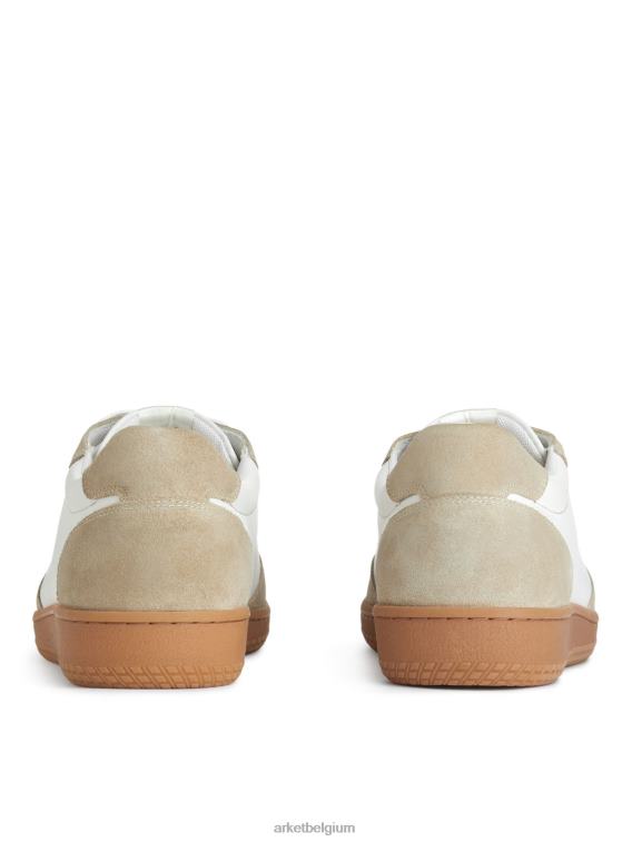 ARKET schoenen 0DXJP1254 wit/beige leren sneakers Heren