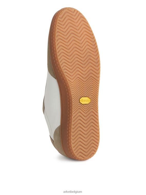 ARKET schoenen 0DXJP1254 wit/beige leren sneakers Heren