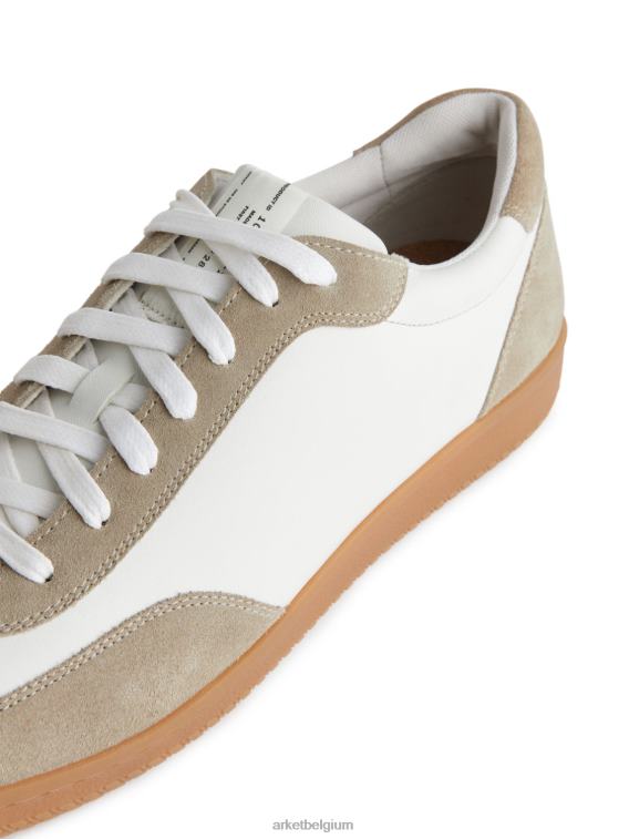 ARKET schoenen 0DXJP1254 wit/beige leren sneakers Heren