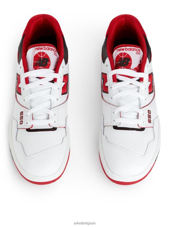ARKET schoenen 0DXJP1267 wit/rood/zwart new balance 550 trainers Heren