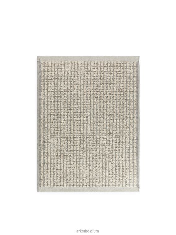 ARKET huishoudartikelen 0DXJP1345 beige/grijs katoenen badmat unisex