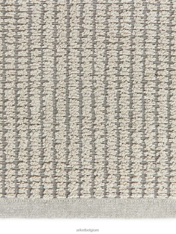 ARKET huishoudartikelen 0DXJP1345 beige/grijs katoenen badmat unisex