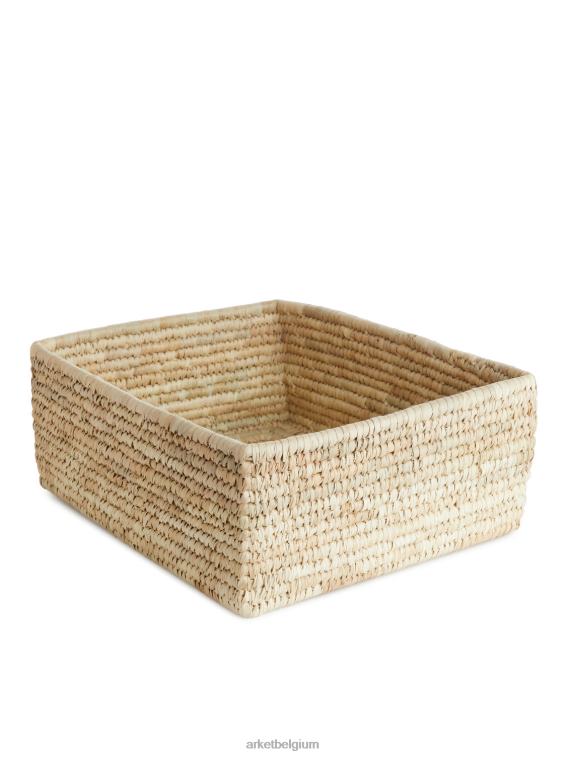 ARKET huishoudartikelen 0DXJP1348 beige een wereld van ambachtelijke palmopbergmanden unisex