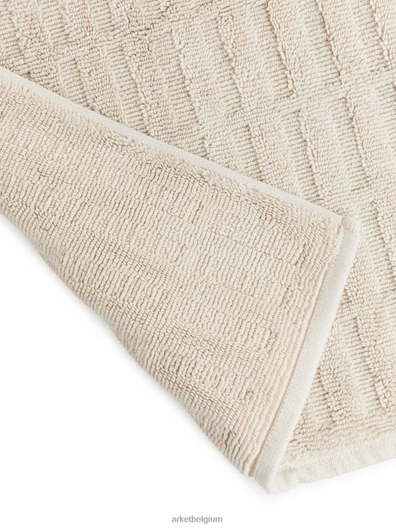 ARKET huishoudartikelen 0DXJP1351 beige katoenen badmat unisex