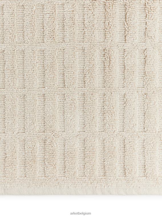 ARKET huishoudartikelen 0DXJP1351 beige katoenen badmat unisex