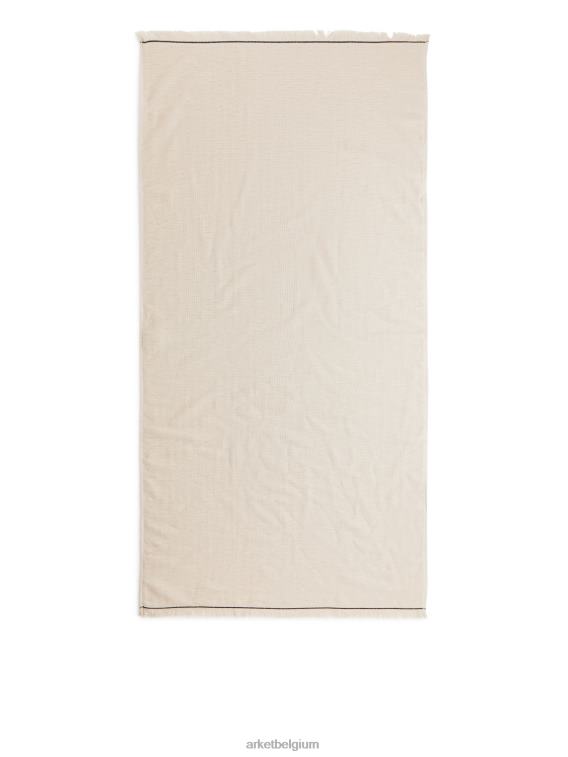 ARKET huishoudartikelen 0DXJP1352 beige katoenen handdoek 70 x 140 cm unisex