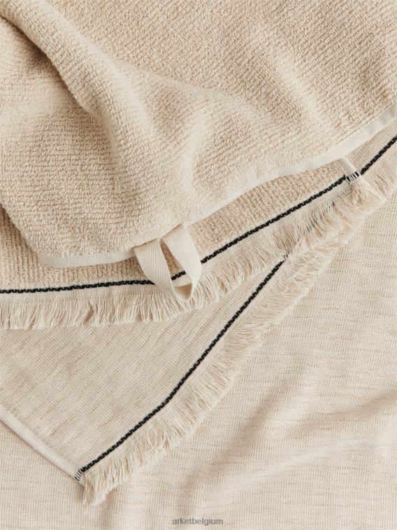 ARKET huishoudartikelen 0DXJP1354 beige katoenen handdoek 50 x 70 cm unisex