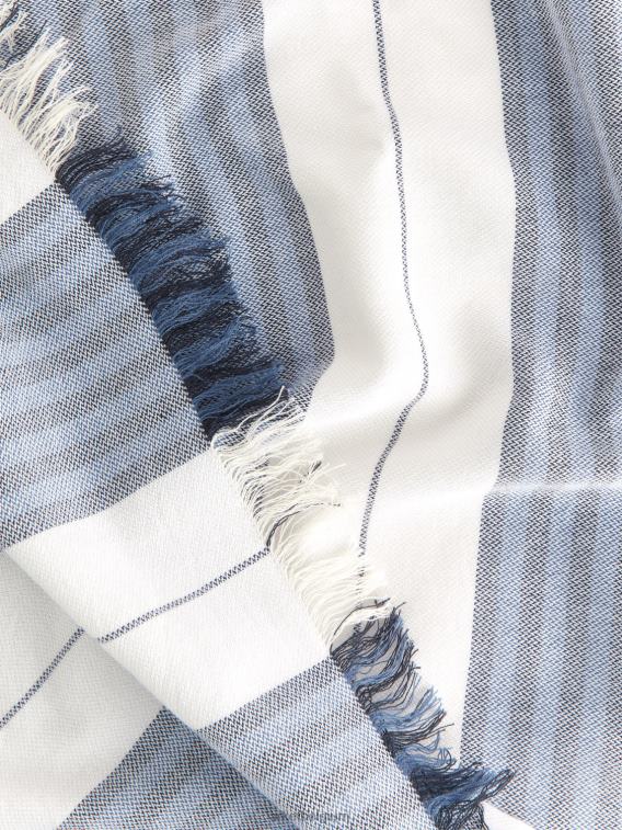 ARKET huishoudartikelen 0DXJP1357 wit Blauw katoenen stranddeken unisex