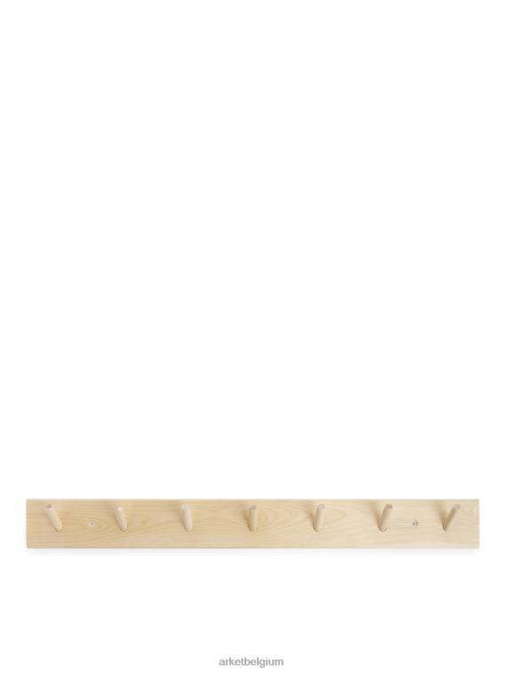 ARKET huishoudartikelen 0DXJP1350 beige iris hantverk rek, 7 haken unisex