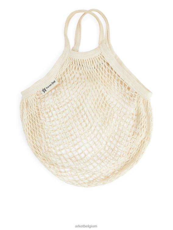 ARKET huishoudartikelen 0DXJP646 beige schildpadzakken touwtas unisex