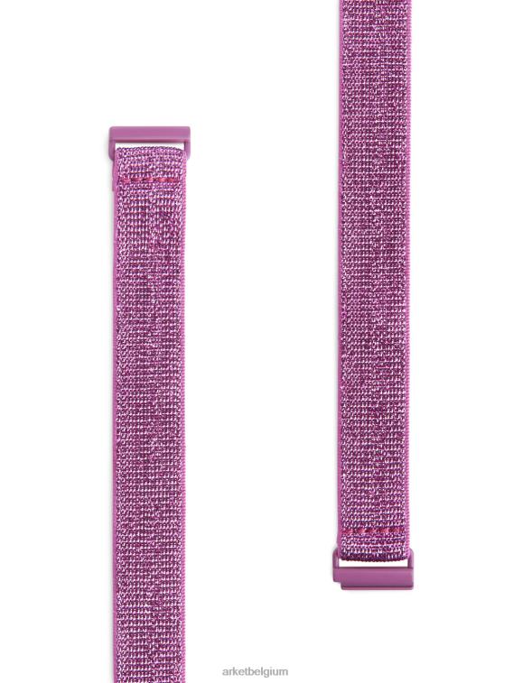 ARKET accessoires 0DXJP1631 roze glitter elastische riem kinderen