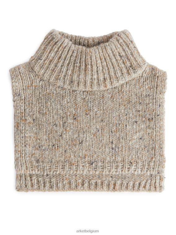 ARKET accessoires 0DXJP1660 beige gemêleerd neps nep coltrui kinderen