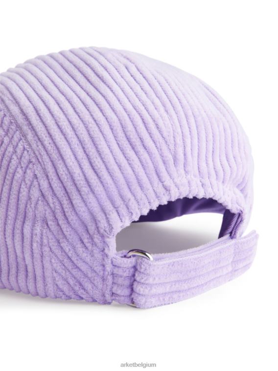 ARKET accessoires 0DXJP1632 lila corduroy pet kinderen