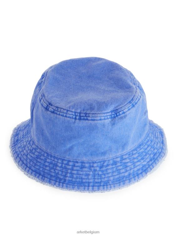 ARKET accessoires 0DXJP1635 blauw vissershoed met onafgewerkte rand kinderen