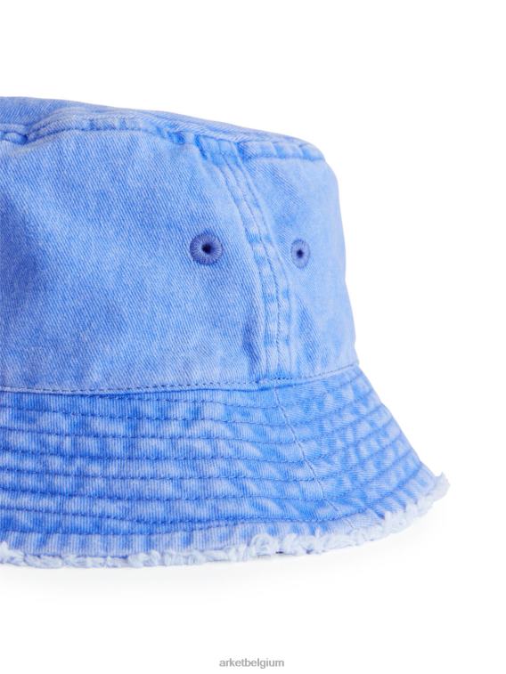 ARKET accessoires 0DXJP1635 blauw vissershoed met onafgewerkte rand kinderen