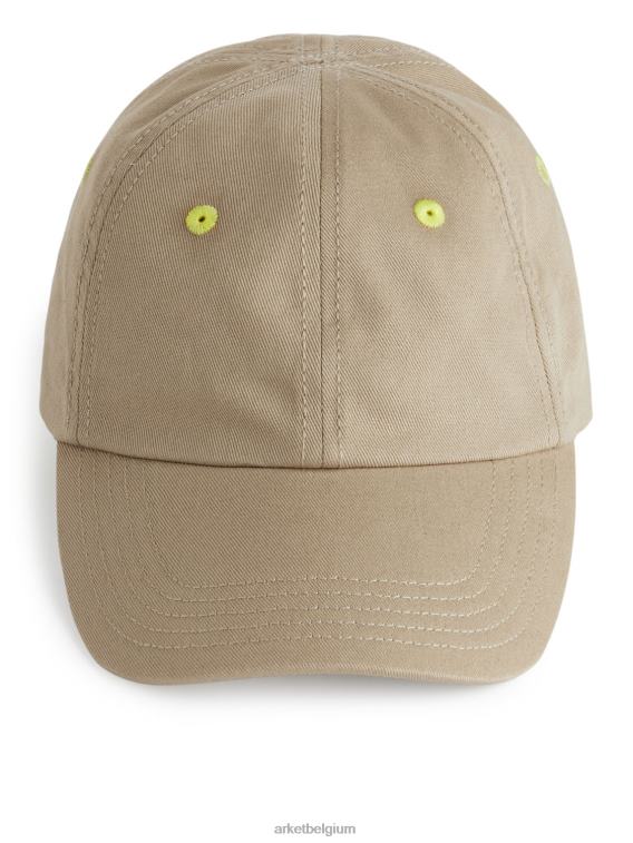 ARKET accessoires 0DXJP1639 beige katoenen canvas pet kinderen