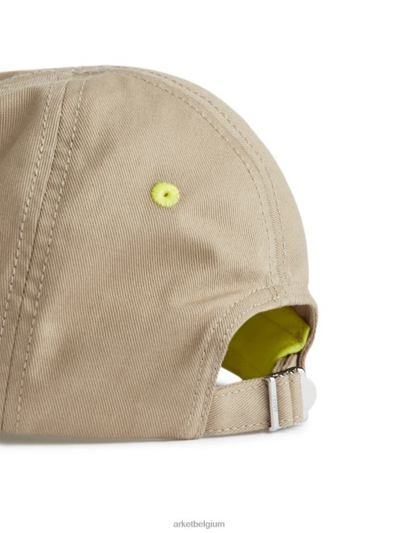 ARKET accessoires 0DXJP1639 beige katoenen canvas pet kinderen
