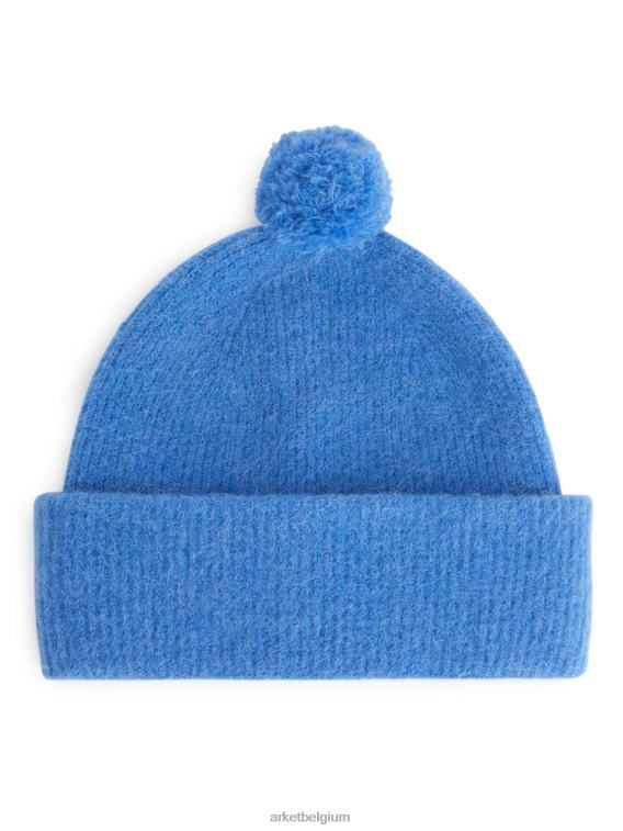 ARKET accessoires 0DXJP1646 blauw Pomponmuts van alpaca-merino kinderen