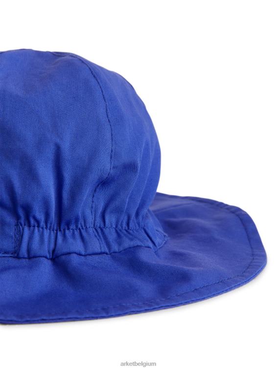 ARKET accessoires 0DXJP1775 blauw popeline zonnehoed kinderen