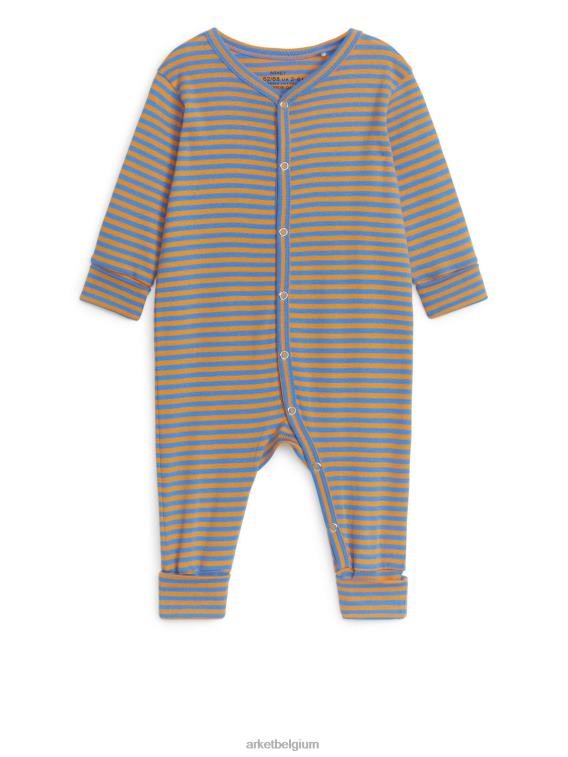 ARKET kleding 0DXJP1685 blauw/oranje alles-in-één pyjama kinderen