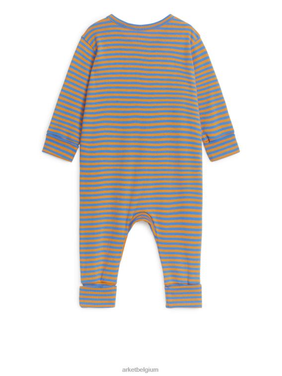 ARKET kleding 0DXJP1685 blauw/oranje alles-in-één pyjama kinderen