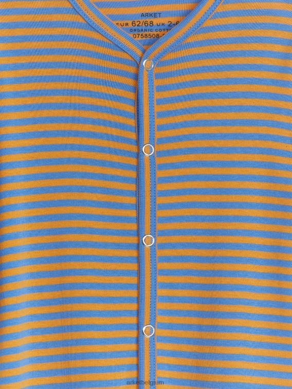 ARKET kleding 0DXJP1685 blauw/oranje alles-in-één pyjama kinderen
