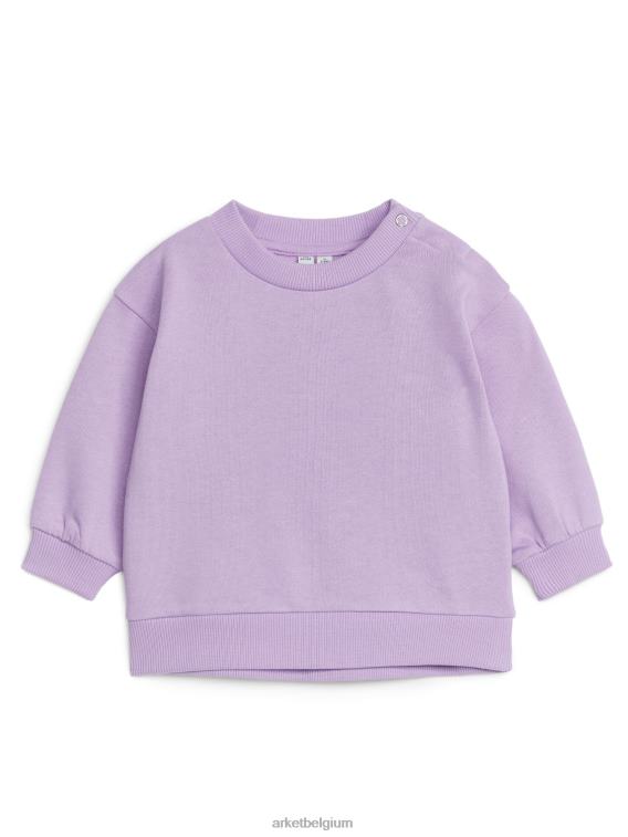ARKET kleding 0DXJP1688 lila katoenen sweatshirt kinderen