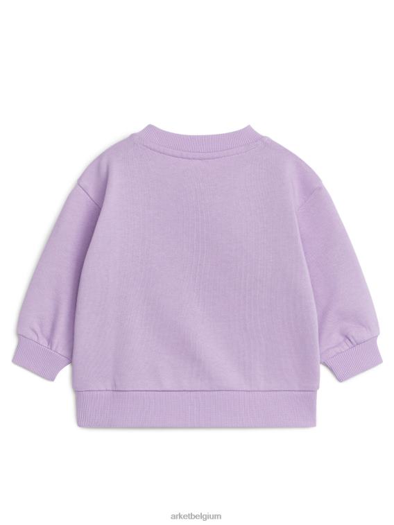 ARKET kleding 0DXJP1688 lila katoenen sweatshirt kinderen