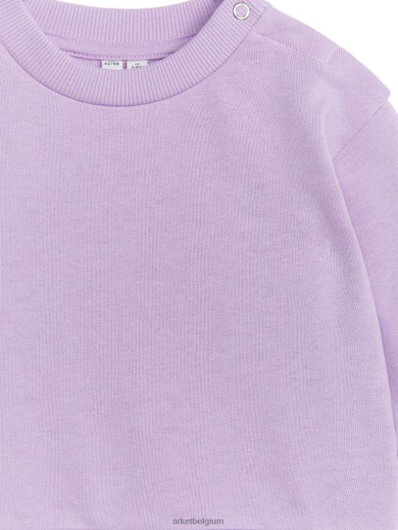 ARKET kleding 0DXJP1688 lila katoenen sweatshirt kinderen