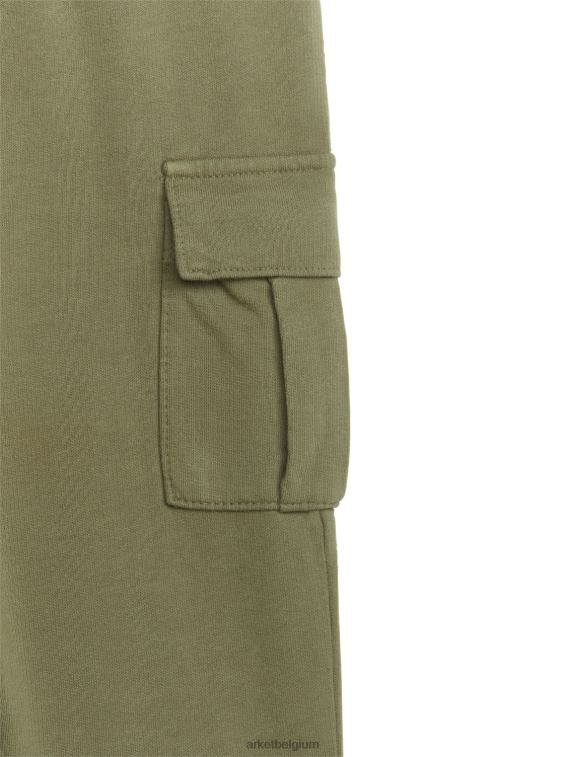 ARKET kleding 0DXJP1689 kaki groen jersey utility-broek kinderen