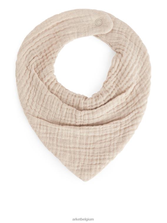ARKET kleding 0DXJP1692 lichtblauw/beige slabbetje van kaasdoek, set van 2 kinderen
