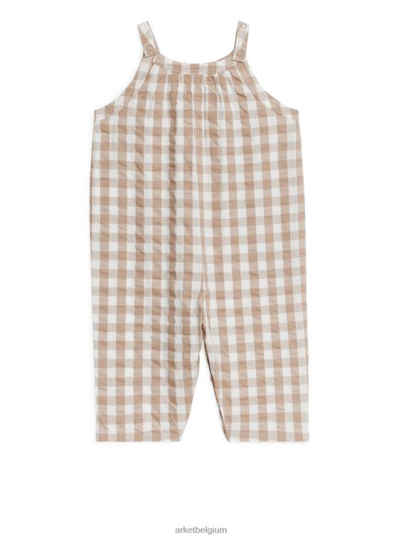 ARKET kleding 0DXJP1706 beige/geruit seersucker in het algemeen kinderen
