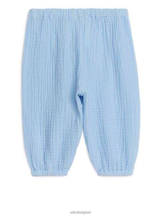 ARKET kleding 0DXJP1719 blauw katoenen mousseline broek kinderen
