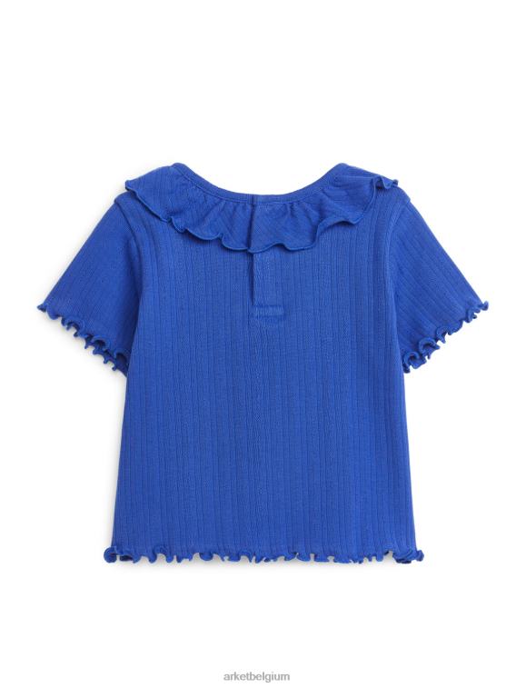 ARKET kleding 0DXJP1722 blauw puntige top kinderen