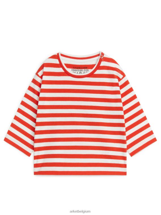 ARKET kleding 0DXJP1725 rood/gebroken wit top met lange mouwen kinderen