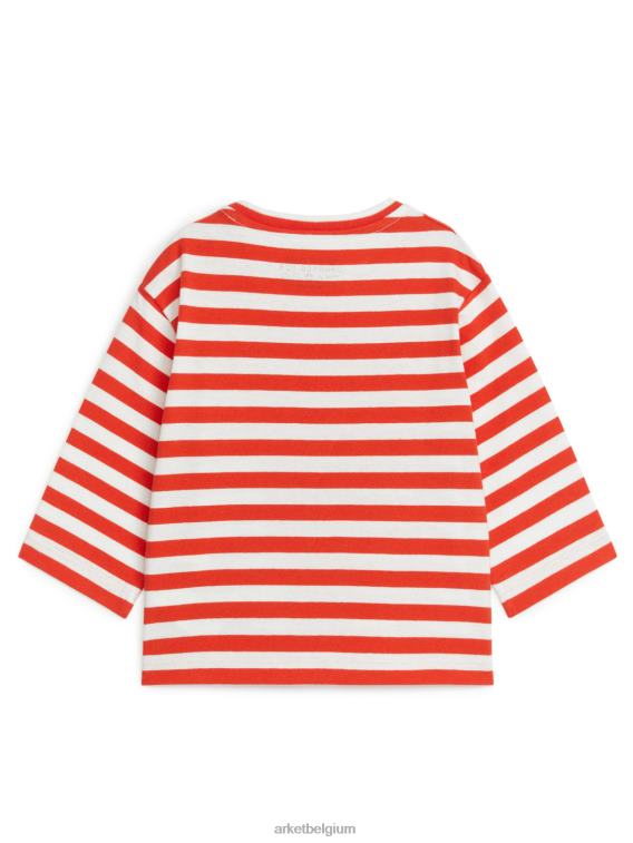 ARKET kleding 0DXJP1725 rood/gebroken wit top met lange mouwen kinderen