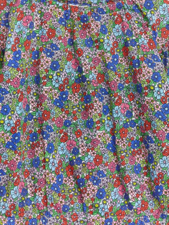 ARKET kleding 0DXJP1731 blauw/bloemig blouse met ballonmouwen kinderen