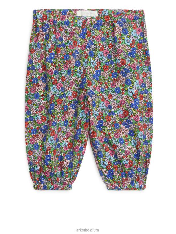 ARKET kleding 0DXJP1732 blauw/bloemig broek met all-over print kinderen