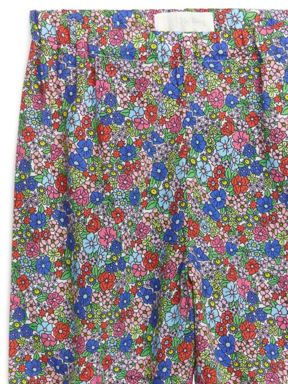 ARKET kleding 0DXJP1732 blauw/bloemig broek met all-over print kinderen