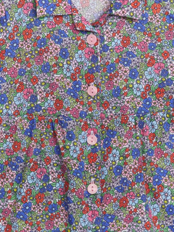 ARKET kleding 0DXJP1733 multi/bloemig korte katoenen jumpsuit kinderen